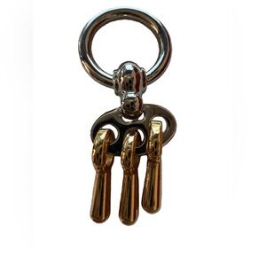 Silver and Gold Two-Tone Twilly Scarf Ring Charm